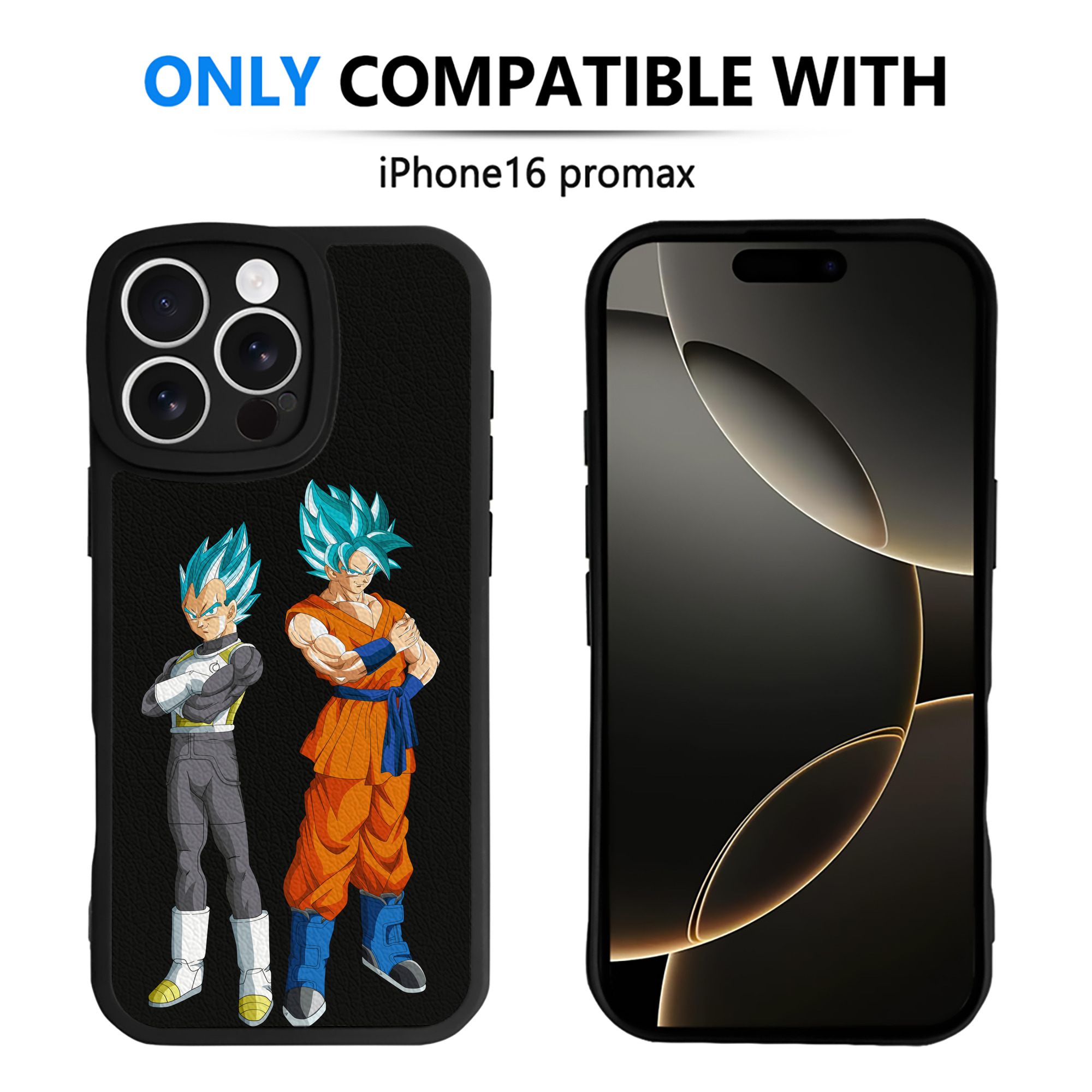 （画像用） ドラゴンボール DRAGON BALL 【iPhone 16シリーズ対応】シリコンスマホケース（レザー調） 材質：シリコン